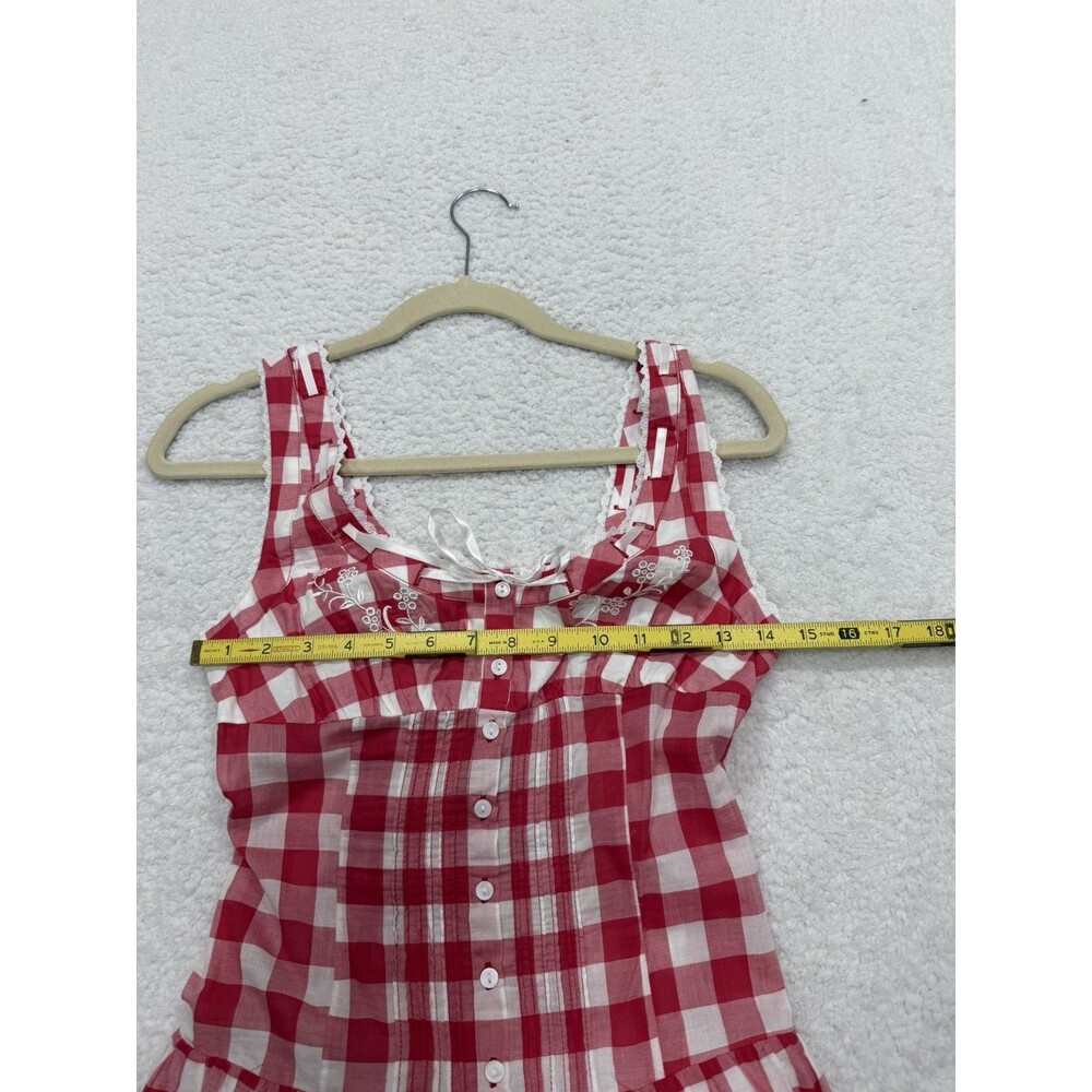 Frankies Bikinis Midi Dress Red Southern Belle Vacay Preppy Resort Size XS NWT - Picture 6 of 10